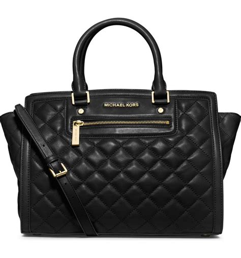 michael kors selma quilted clutch|michael kors selma large satchel.